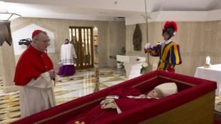 Pilgrims gather as Pope Francis begins lying in state