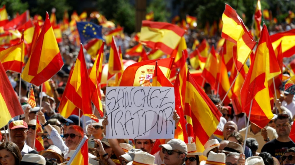 Grande manifesta&ccedil;&atilde;o em Madri contra o governo de Pedro S&aacute;nchez