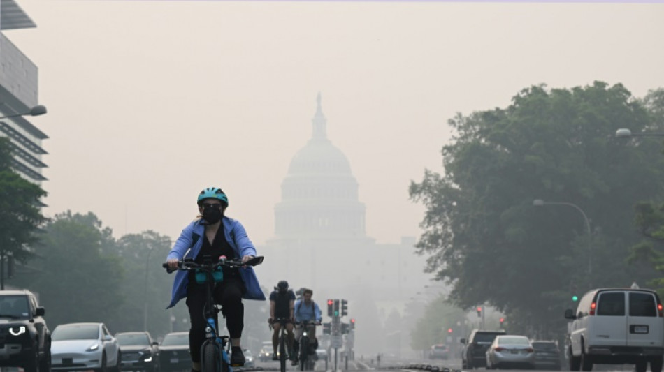 Le pollution des incendies au Canada perturbe la vie de millions d'Am&eacute;ricains