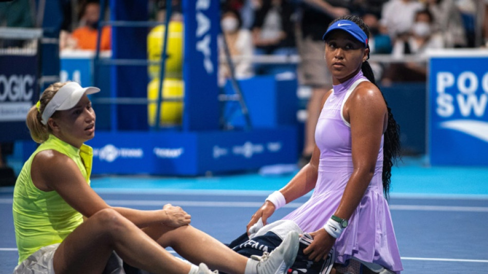 Tennis: Osaka a eu "tr&egrave;s peur" pour Saville, son adversaire contrainte &agrave; l'abandon &agrave; Tokyo