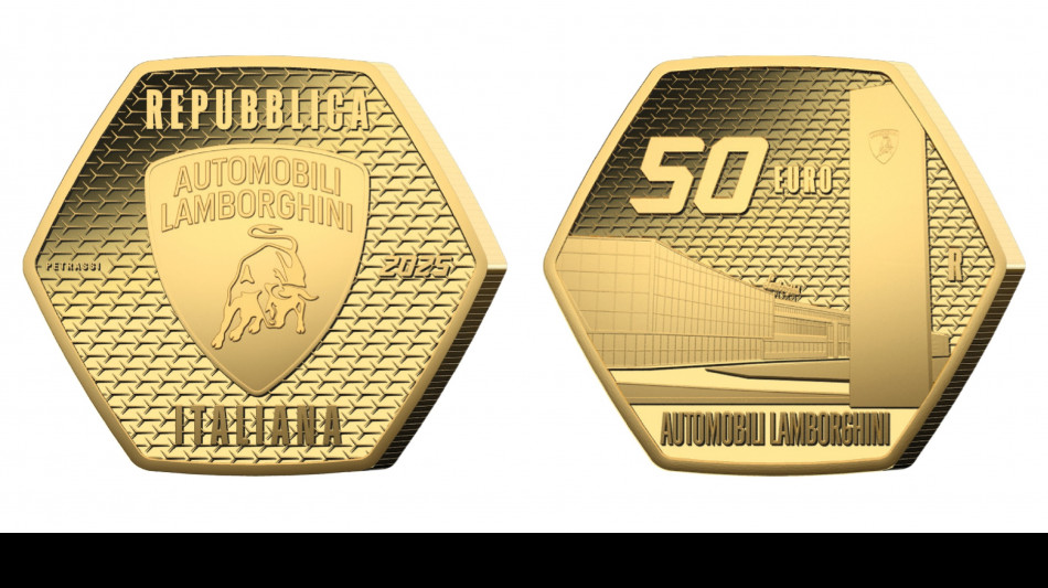Emesse quattro monete per celebrare Automobili Lamborghini