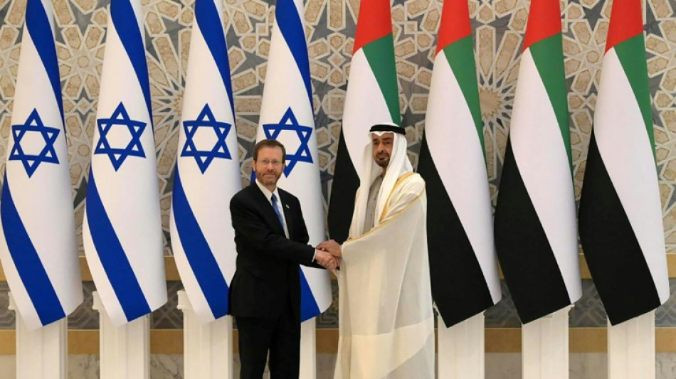Israels Pr&auml;sident auf historischem Besuch in den Emiraten