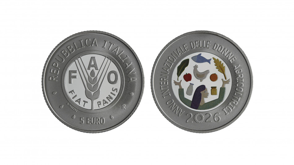 Alla Fao la moneta che celebra l'Anno Internazionale delle Donne agricoltrici 2026