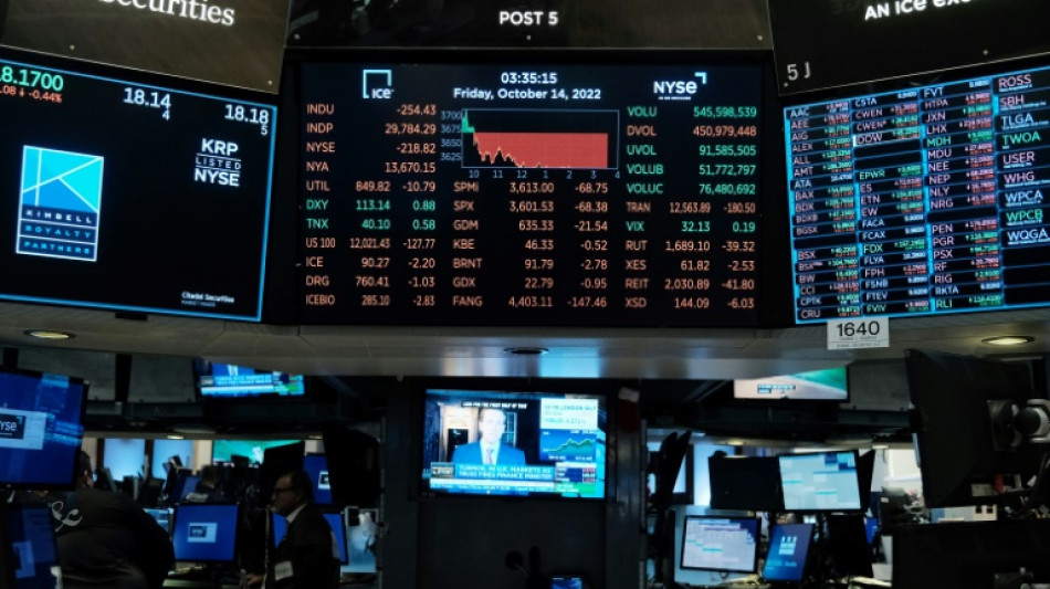 Les taux &eacute;touffent Wall Street, en baisse malgr&eacute; de bons r&eacute;sultats d'entreprises