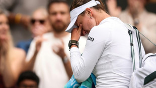 Wimbledon champion Krejcikova crashes out in tears, Djokovic reaches century