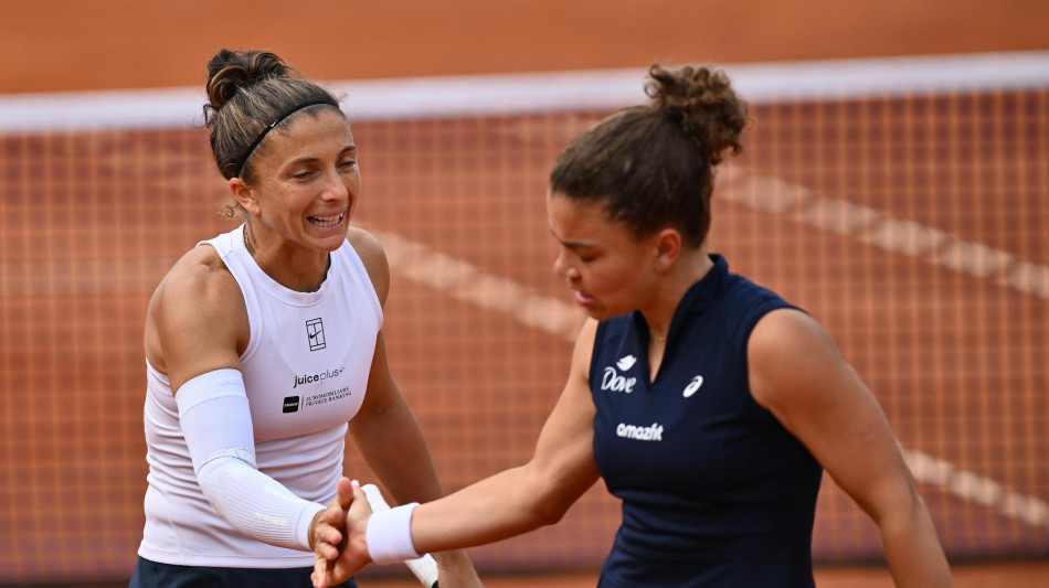 Internazionali: Errani 'con Jas solide, e felici per la finale'