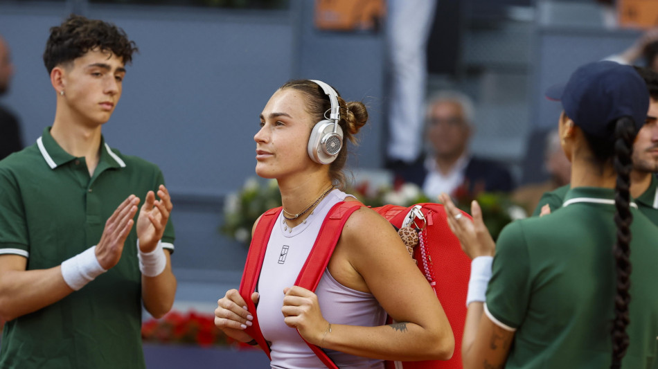 Internazionali:Sabalenka 'legata a Italia, felice di essere qui'