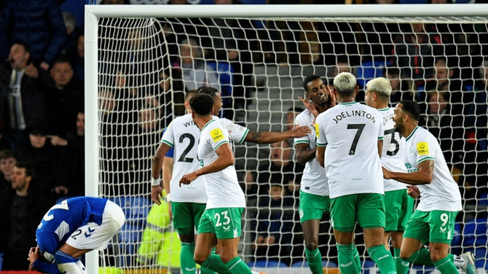 Newcastle thrash Everton to close in on Champions League