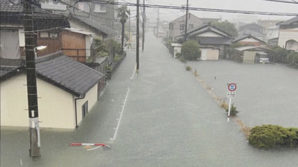 Maltempo in Giappone, almeno 2 morti nella regione del Kyushu