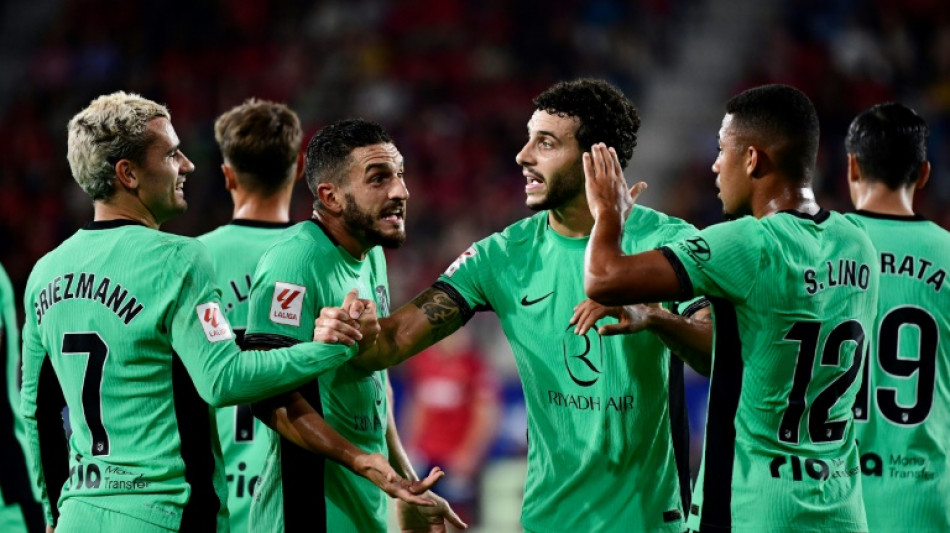 Atl&eacute;tico de Madrid sofre, mas vence Osasuna fora de casa no Espanhol