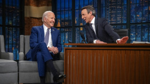 Biden sits down with TV comic Meyers to woo voters