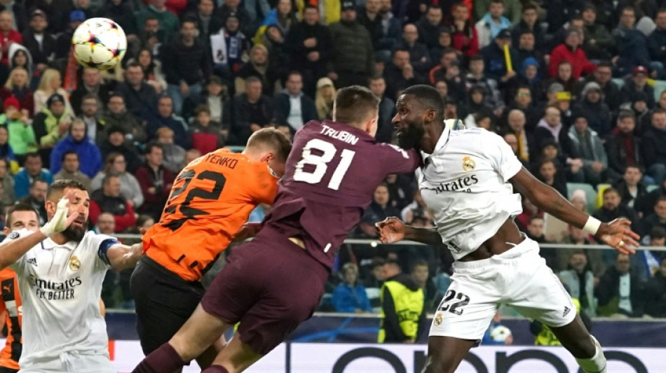 C1: R&uuml;diger, en sang, arrache le nul pour le Real face au Shakhtar
