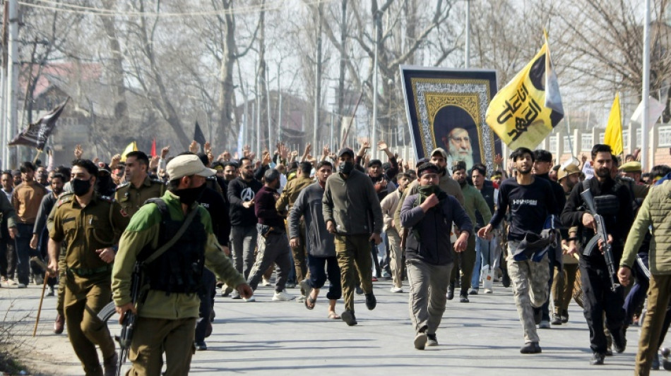 Indian police clash with pro-Khamenei protesters in Kashmir