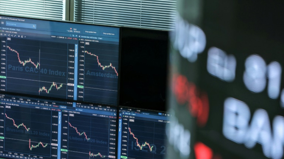 Les Bourses d&eacute;gringolent &agrave; cause des droits de douane