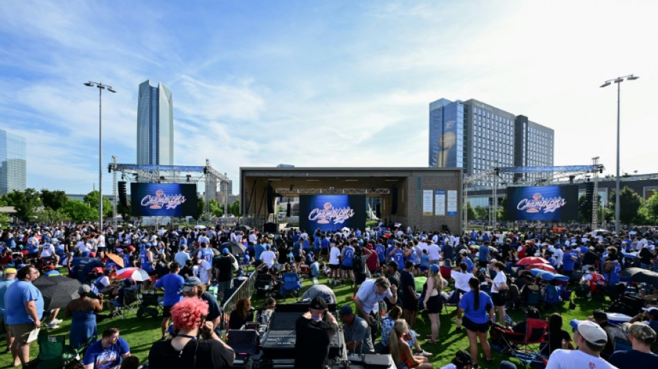 Thunder celebrate first NBA title with Oklahoma City parade