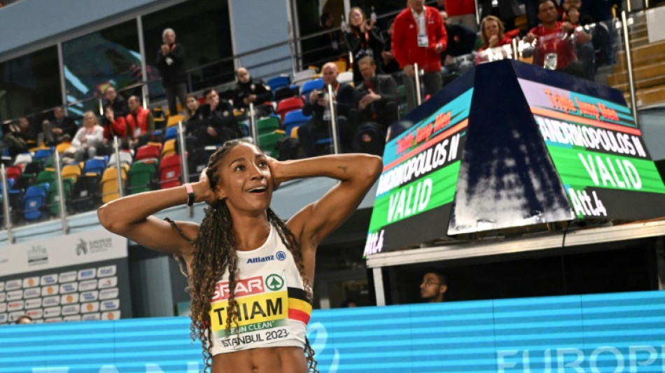Euro d'athl&eacute;tisme en salle: Nafissatou Thiam record au pentathlon