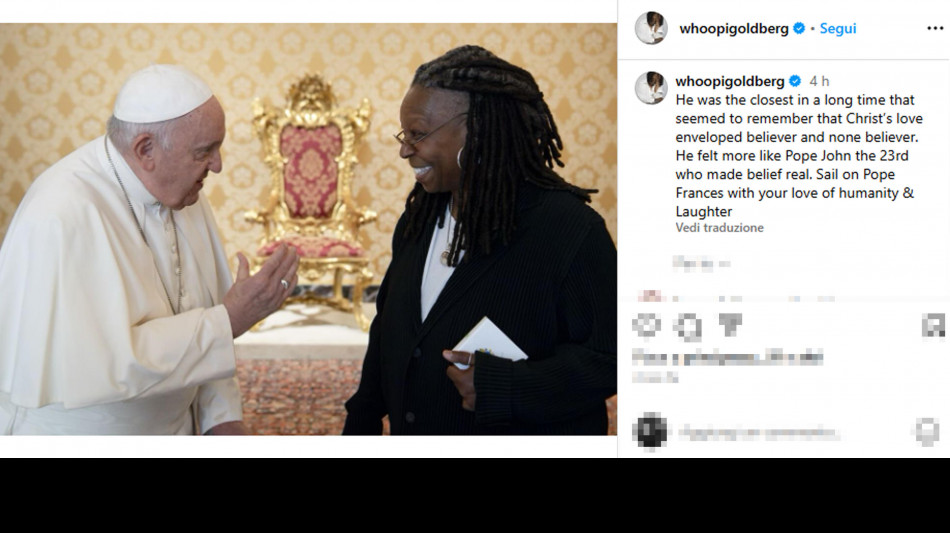 Per la morte del Papa &egrave; lutto anche a Hollywood