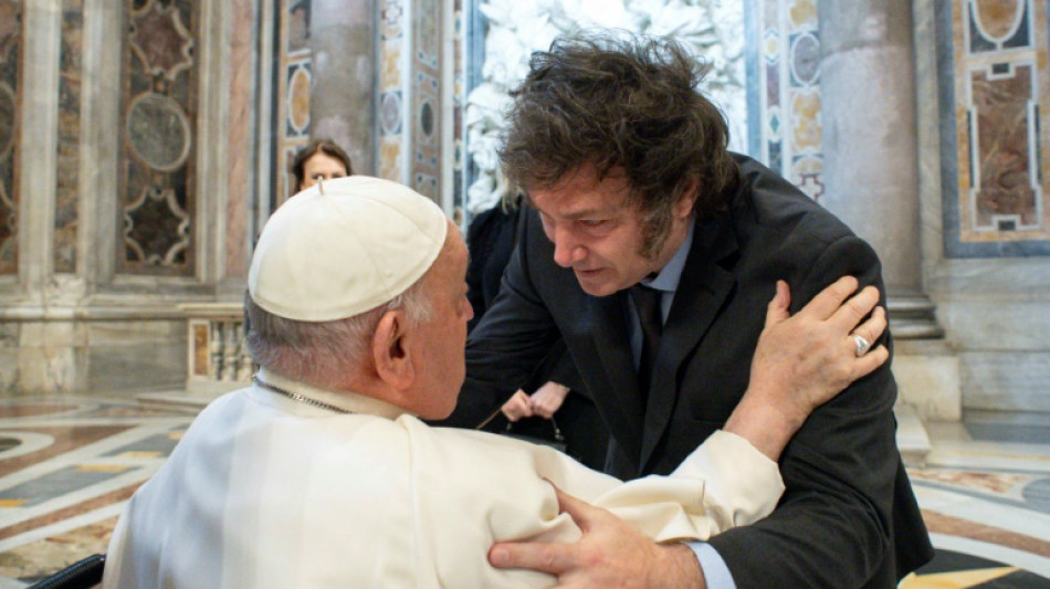 Le pr&eacute;sident argentin Milei re&ccedil;u pour la premi&egrave;re fois par le pape Fran&ccedil;ois