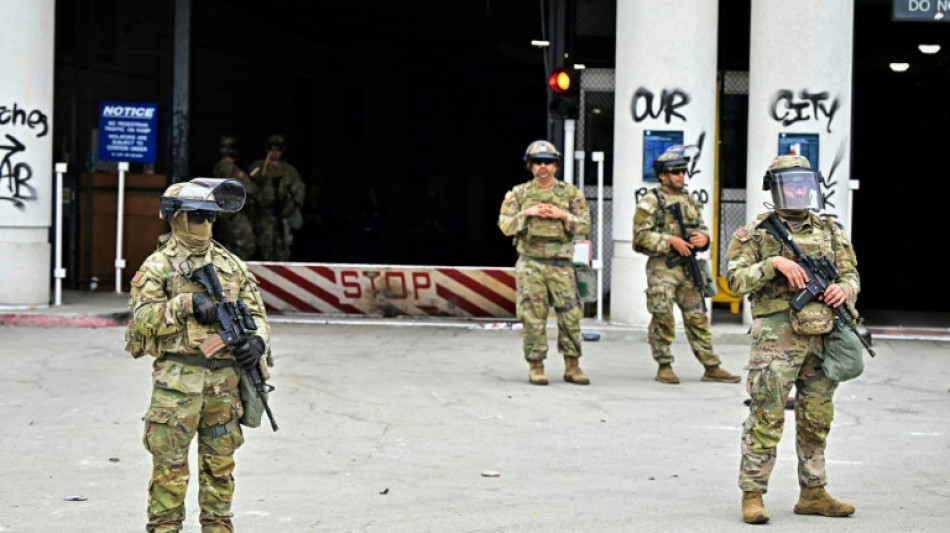 Von Trump geschickte Nationalgardisten in Los Angeles eingetroffen 