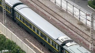 Train presumed carrying North Korea leader Kim arrives in Beijing