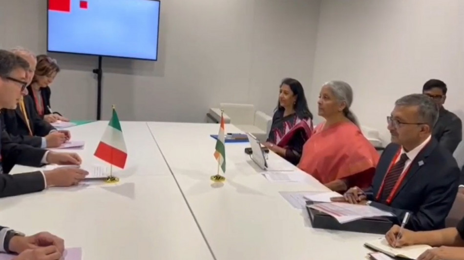 Giorgetti incontra la ministra delle finanze indiana Sitharaman