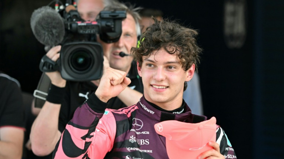 Teenager Antonelli grabs pole for Miami sprint race