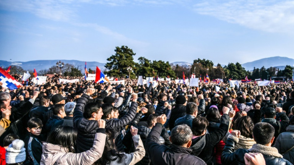 Nagorny Kabarakh: manifestations contre le blocage d'un axe vital vers l'Arm&eacute;nie (AFP)