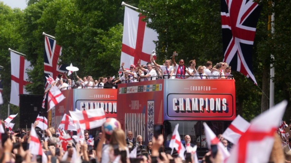 England's Lionesses party in London after Euro 2025 triumph