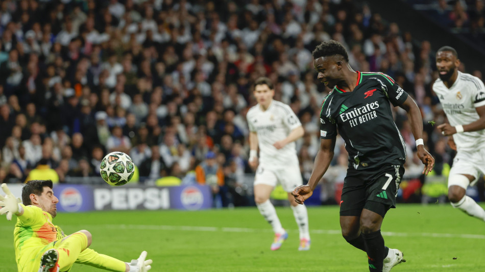 Champions: Real Madrid-Arsenal 1-2, inglesi in semifinale